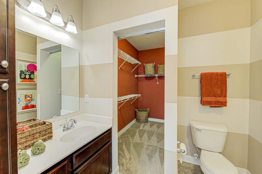 Model home bathroom in Westfield